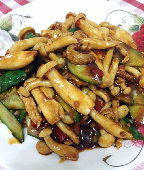 美食达人独家私房菜鲜香鸡腿菇