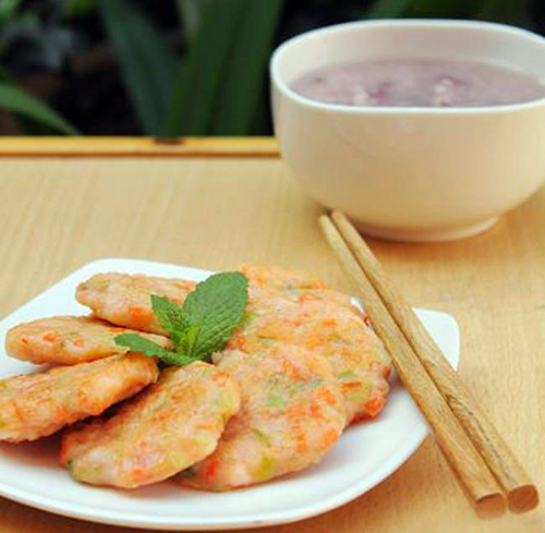 水晶虾饼