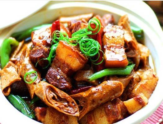 豆筋烧五花肉
