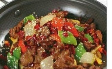 干锅牛肉加米饭