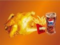 手扒鸡+大份薯条+中杯可乐