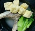 油豆腐筒骨饭+米饭+时蔬