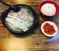 金针菇筒骨饭+米饭+时蔬
