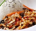 鱼香肉丝盖浇饭+米饭+时蔬