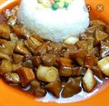 干笋烧肉盖浇饭+米饭+时蔬
