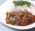 黑椒牛肉盖浇饭+米饭+时蔬
