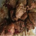 麻香鸡+排骨罐汤+蔬菜+米饭