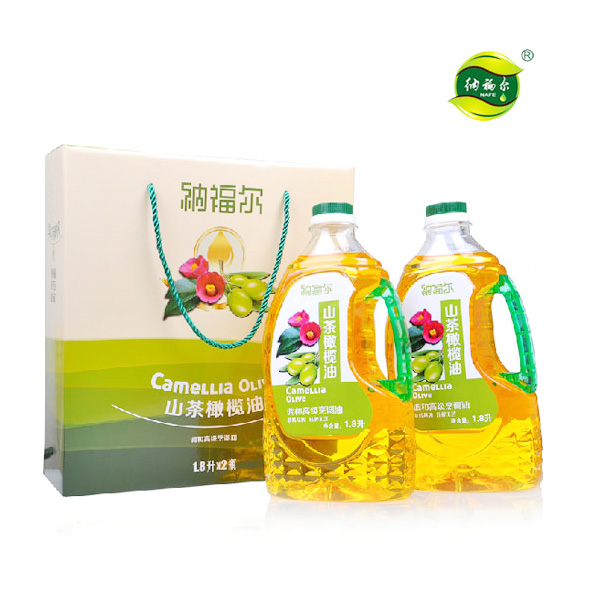 【纳福尔】山茶橄榄油1800ml*2/礼盒