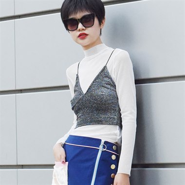 PLAY LOUNGE原创女装夏季新品黑色吊带