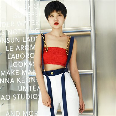 PLAY LOUNGE  CHAOTIQUE原创女装夏季抽褶胸衣