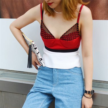 PLAY LOUNGECHAOTIQUE潮堤雀原创女装夏季吊带上衣