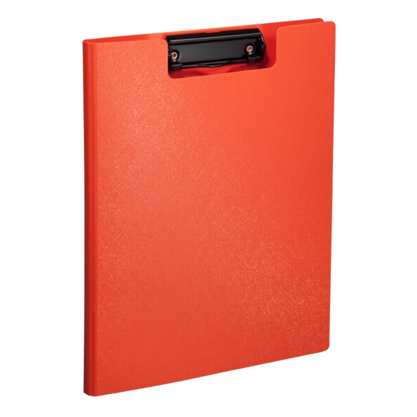 齐心(Comix) A7627 A4双折式板夹/文件夹/资料夹 橙色Germini系列 A4规格，速写板夹，纤维垫板价格更实惠》