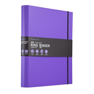 齐心(Comix) A4 1寸2孔D型夹ARC弧型脊背管理夹/文件夹/资料夹A0336