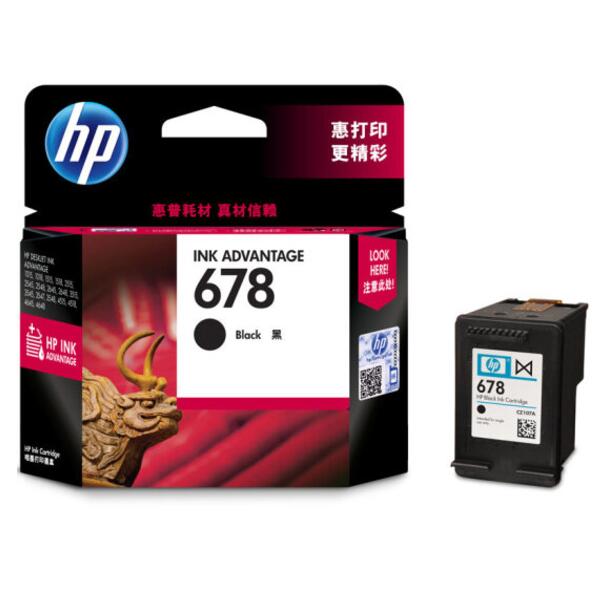 惠普（HP）CZ107AA 678墨盒（适用HP Deskjet1018/2515/1518/4648/3515/2548/2648/3548/4518）