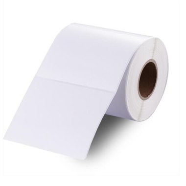 齐心 100*80mm 500张/单卷 铜版纸标签 不干胶打印纸 条码纸 铜版纸100*80mm 500张/卷C6431