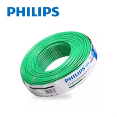 飞利浦 多芯阻燃铜芯电线 BVR1.5平方 100米/卷 绿色
