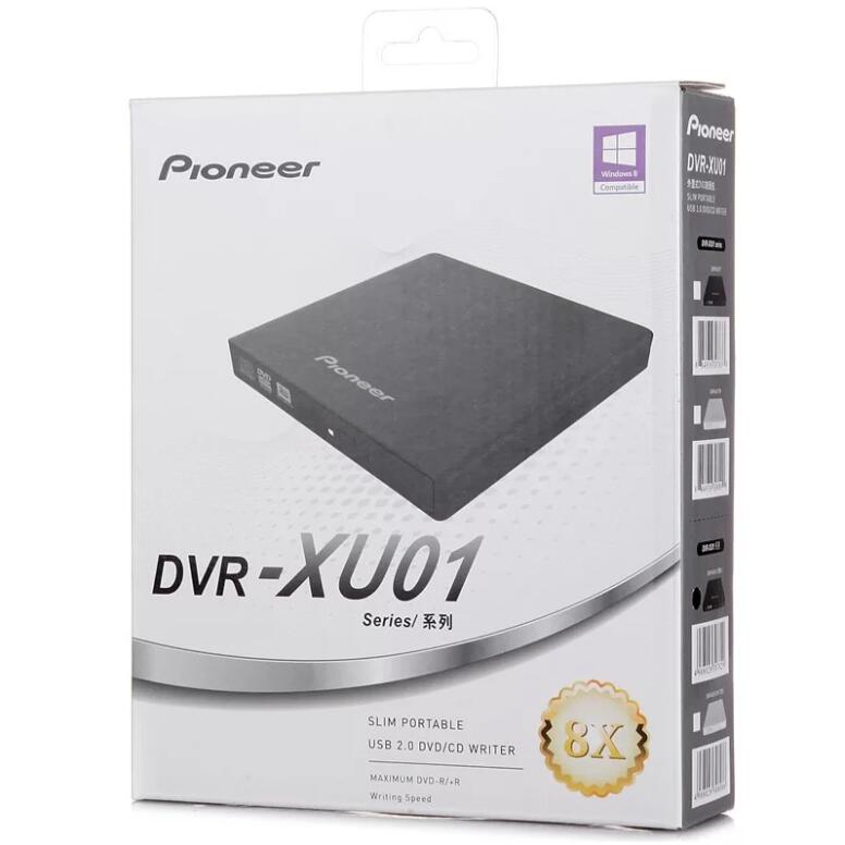 先锋移动光驱Pioneer DVR-XU01C外置dvd刻录机 XU01外接RW外挂USB