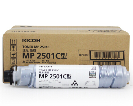 理光（Ricoh）MP 2501C 黑色墨粉1支装（适用于MP 2001SP/2501L/2501SP/2013L/2001L/1813L）
