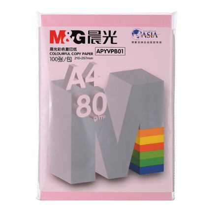 晨光(M&G)文具A4/80g 办公复印纸 多功能手工纸 学生折纸 100张/包APYVPB01
