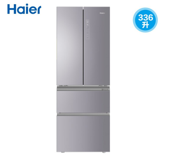 海尔（Haier）四门家用一级能效双变频风冷无霜336升电冰箱