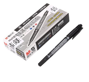 晨光（M&G）粗细杆双头多用物流油性记号笔