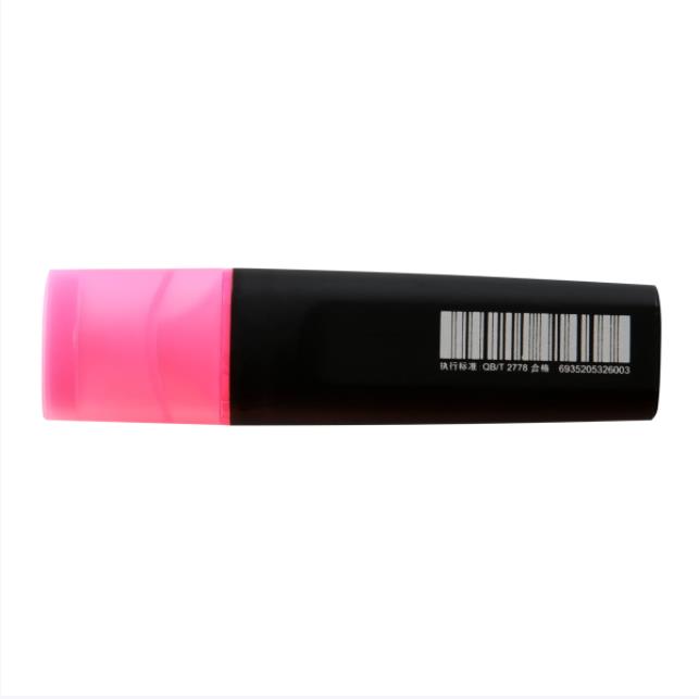 得力（deli）荧光笔重点醒目标记笔 粉色 笔10支/盒S600（计价单位：支）